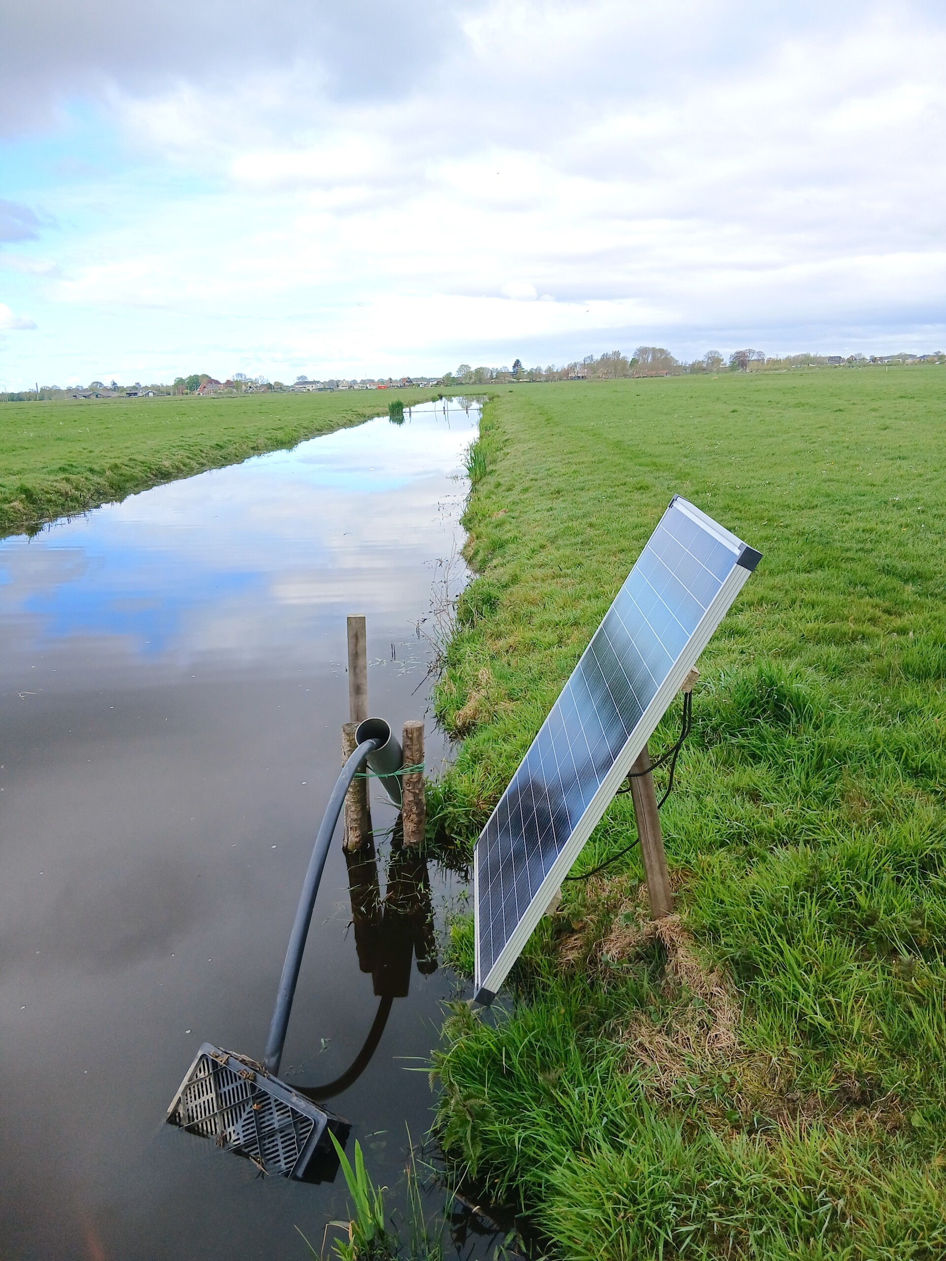 Greppelinfiltratie foto pomp